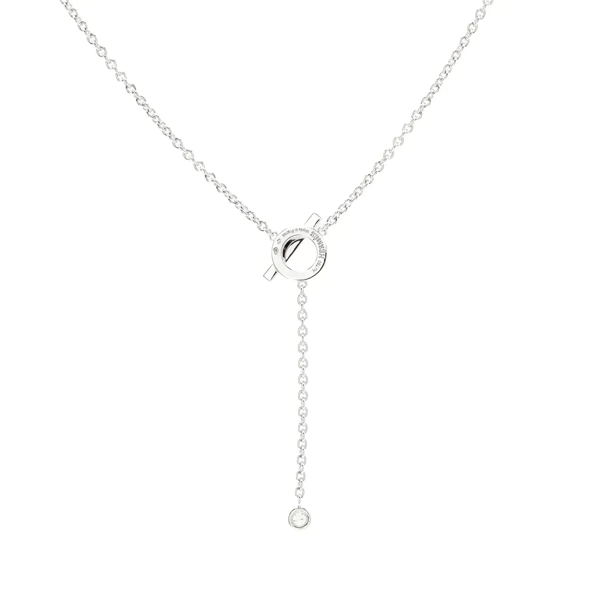[⭐Aura]FINESSE SILVER DIAMOND NECKLACE