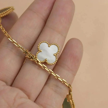[⭐Aura]LUCKY SPRING 5 MOTIF GOLD BRACELET