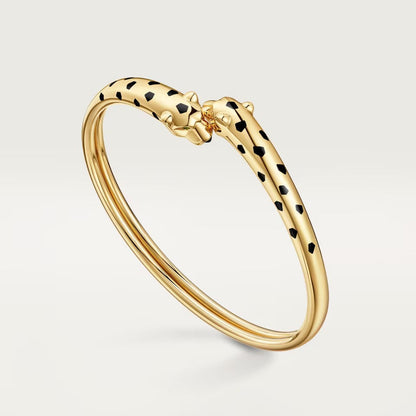 [⭐Aura]PANTHERE DOUBLE HEADED OPEN BRACELET