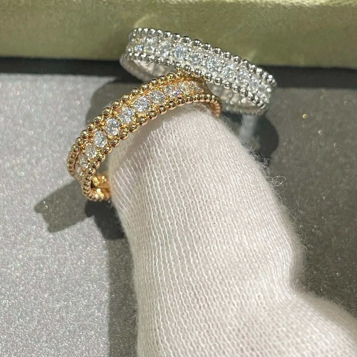 [⭐Aura]PERLEE DIAMOND SILVER RING