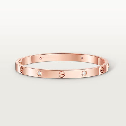 [⭐Aura]LOVE BRACELET 4.8MM 4 DIAMONDS