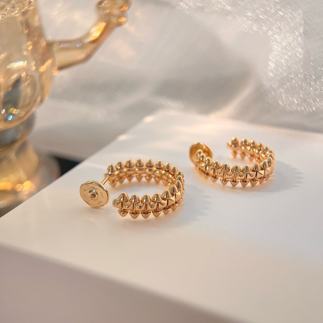 [⭐Aura]CLASH SMALL HOOP EARRINGS