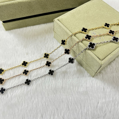 [⭐Aura]CLOVER 6 MOTIF  ONYXS BRACELET