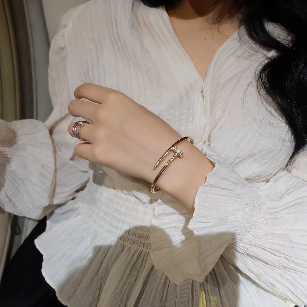 [⭐Aura]JUSTE BRACELET 3.5MM DIAMONDS