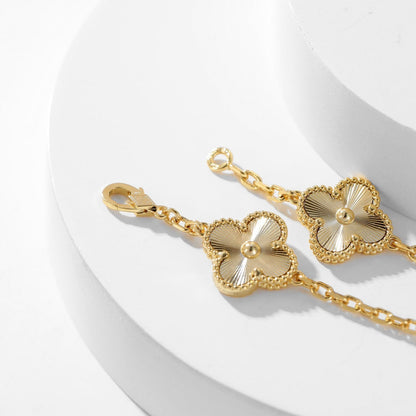 [⭐Aura]CLOVER 10 MOTIFS LASER NECKLACE