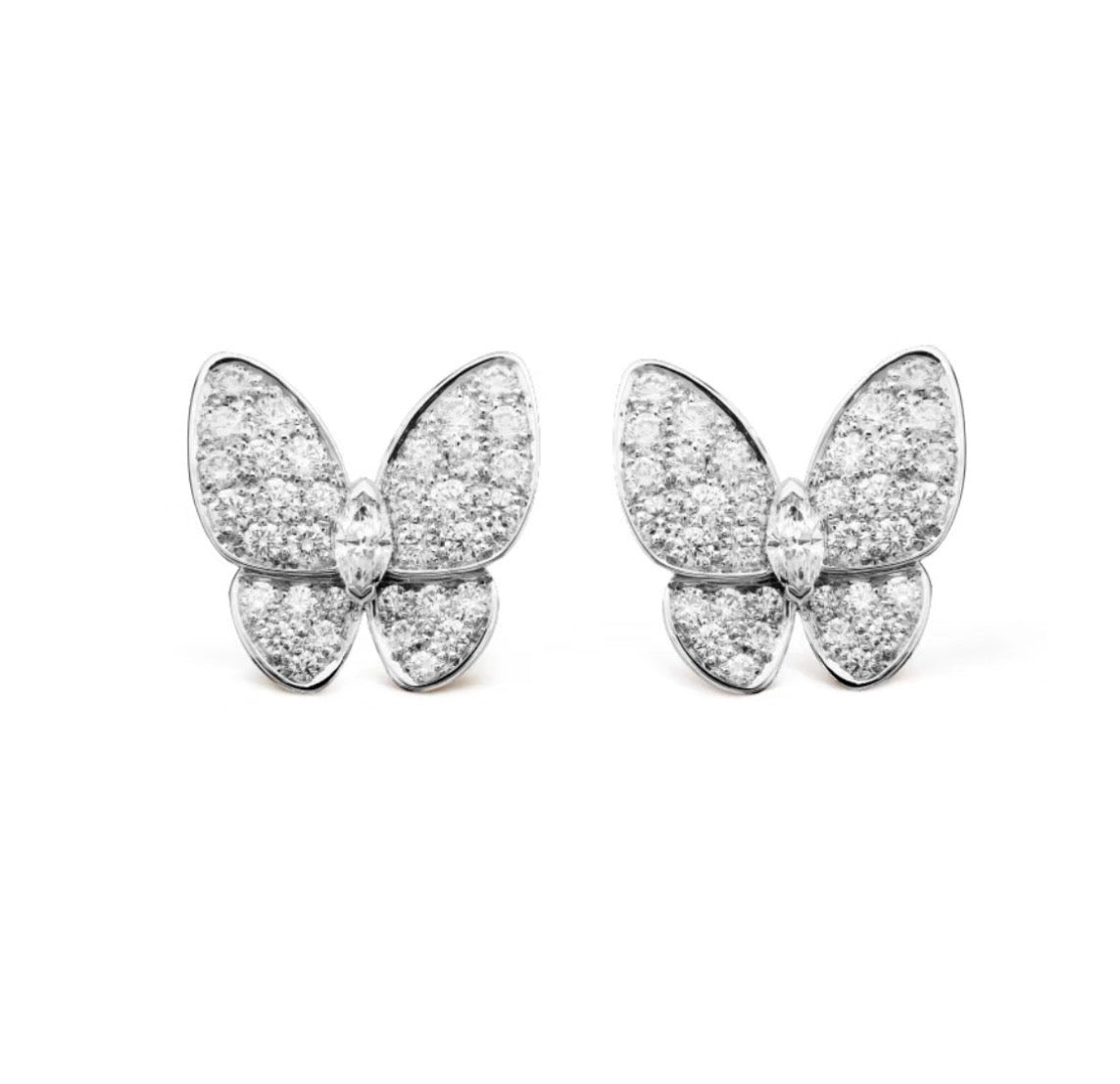 [⭐Aura]BUTTERFLY ALL DIAMOND EARRINGS
