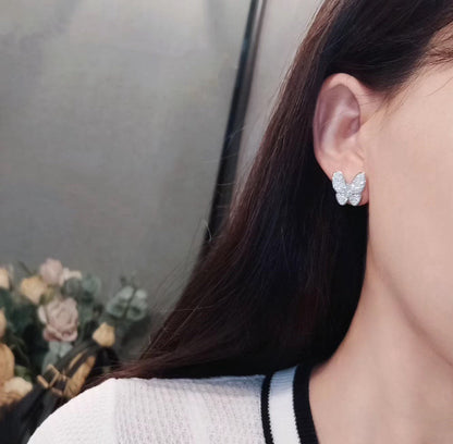 [⭐Aura]BUTTERFLY ALL DIAMOND EARRINGS