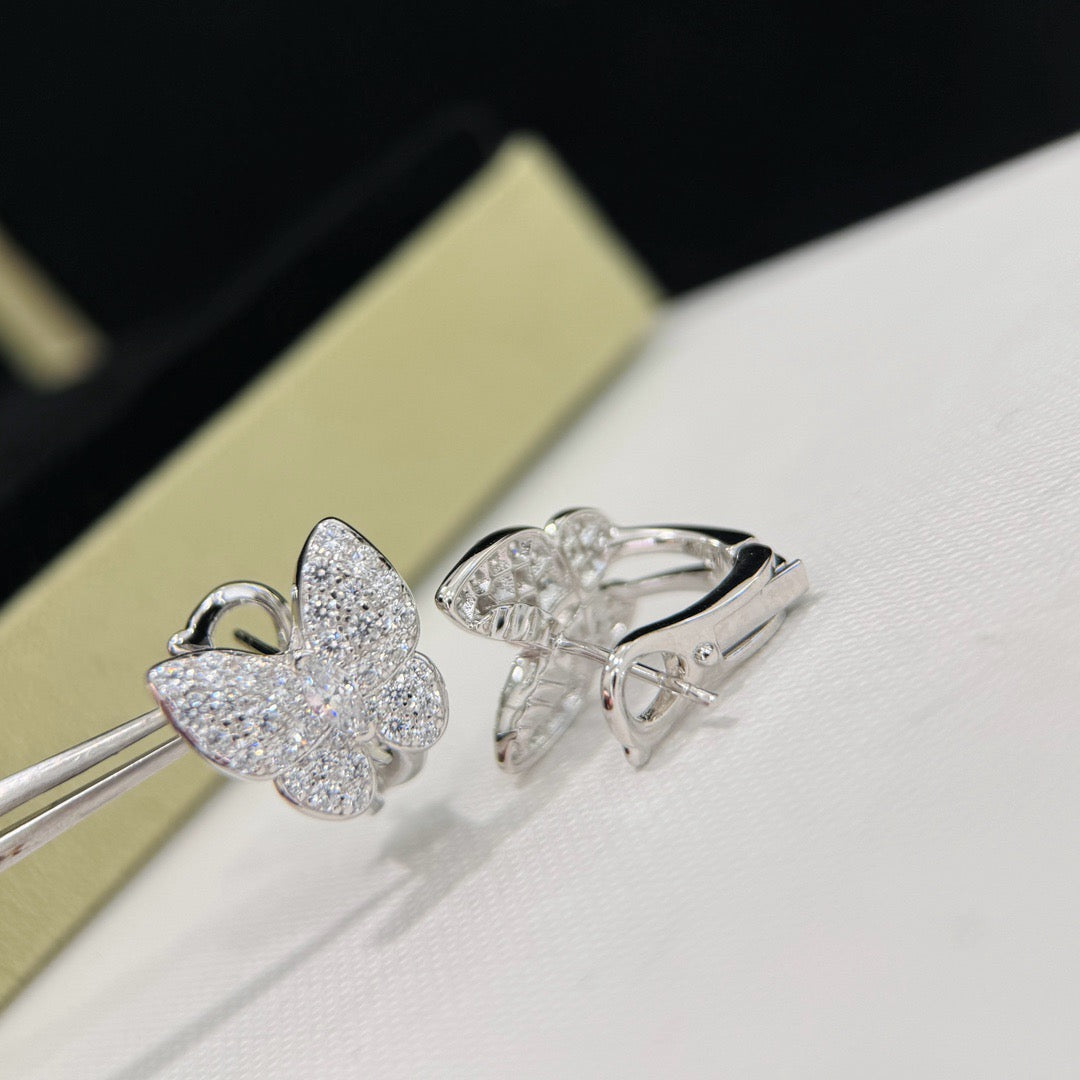 [⭐Aura]BUTTERFLY ALL DIAMOND EARRINGS