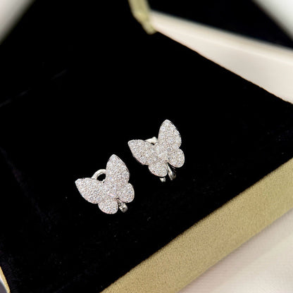 [⭐Aura]BUTTERFLY ALL DIAMOND EARRINGS