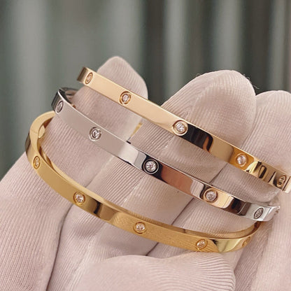 [⭐Aura]LOVE BRACELET 3.65MM 10 DIAMONDS