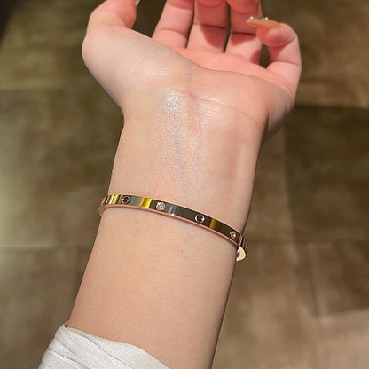 [⭐Aura]LOVE BRACELET 3.65MM 6 DIAMONDS