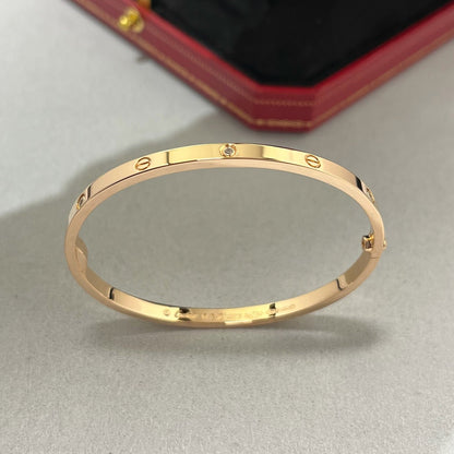 [⭐Aura]LOVE BRACELET 3.65MM 6 DIAMONDS