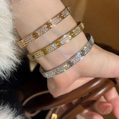 [⭐Aura]LOVE BRACELET 6.1MM DIAMOND-PAVED