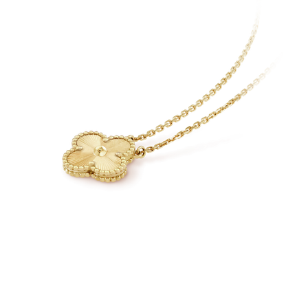 [⭐Aura]CLOVER 15MM LASER NECKLACE