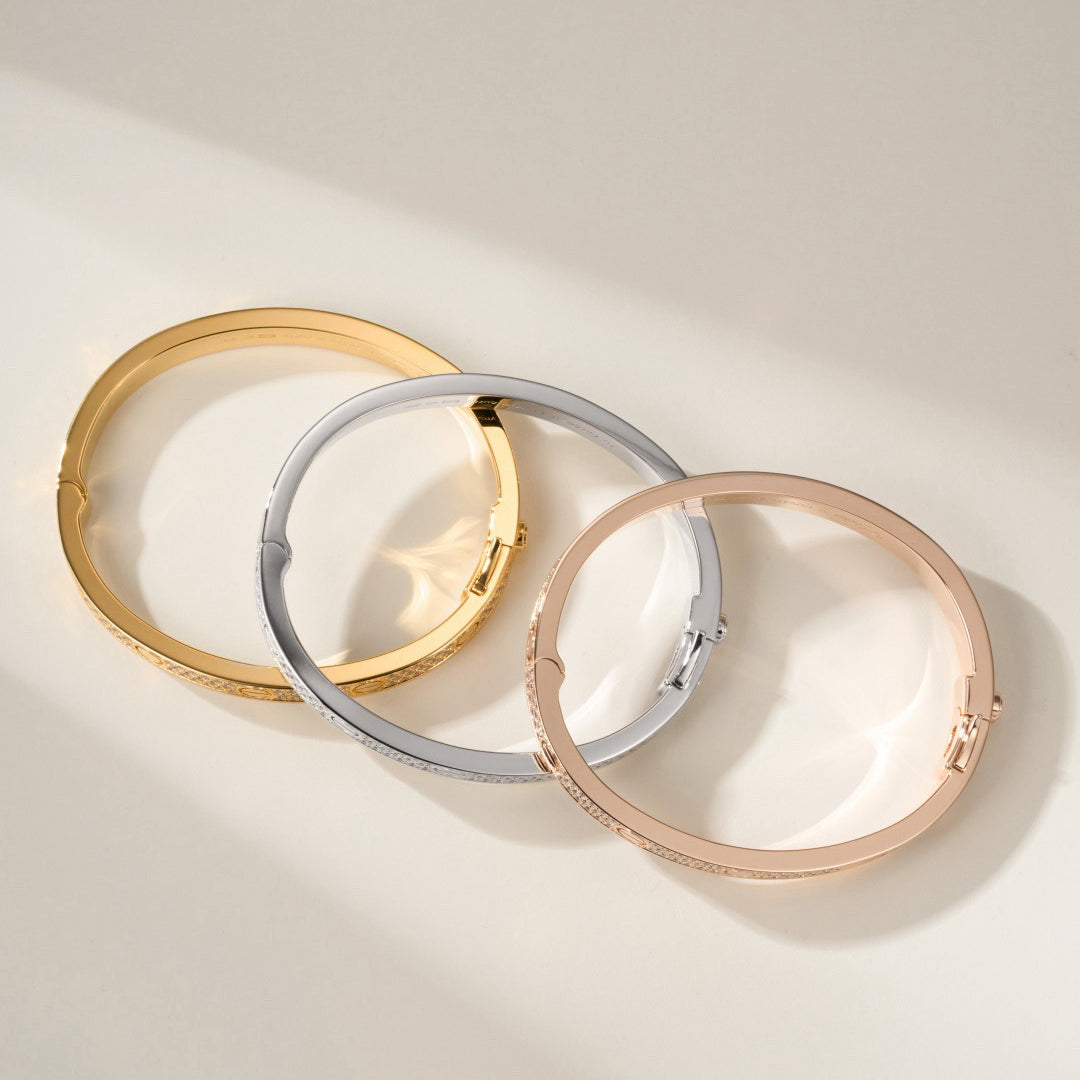 [⭐Aura]LOVE BRACELET 6.1MM DIAMOND-PAVED