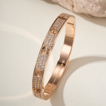 [⭐Aura]LOVE BRACELET 6.1MM DIAMOND-PAVED