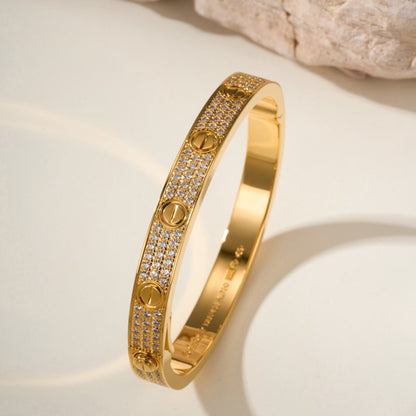 [⭐Aura]LOVE BRACELET 6.1MM DIAMOND-PAVED
