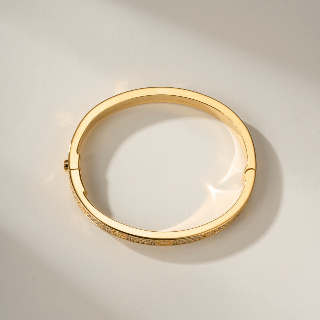 [⭐Aura]LOVE BRACELET 6.1MM DIAMOND-PAVED