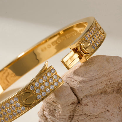 [⭐Aura]LOVE BRACELET 6.1MM DIAMOND-PAVED