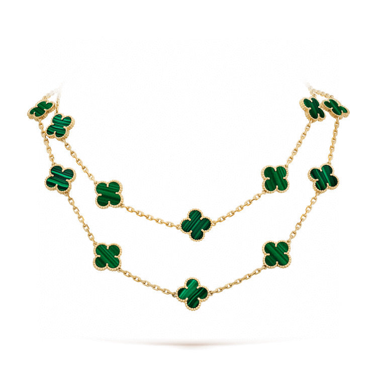 [⭐Aura]CLOVER 20 MOTIFS MALACHITE GOLD