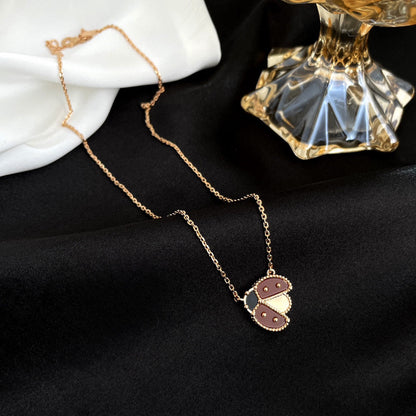 [⭐Aura]LUCKY  CARNELIANS LADYBUG NECKLACE