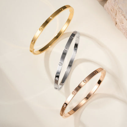 [⭐Aura]LOVE BRACELET 3.65MM 6 DIAMONDS