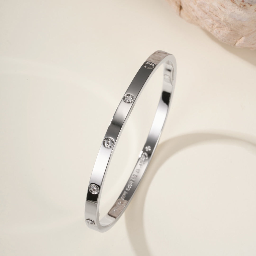 [⭐Aura]LOVE BRACELET 3.65MM 6 DIAMONDS