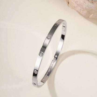 [⭐Aura]LOVE BRACELET 3.65MM 6 DIAMONDS
