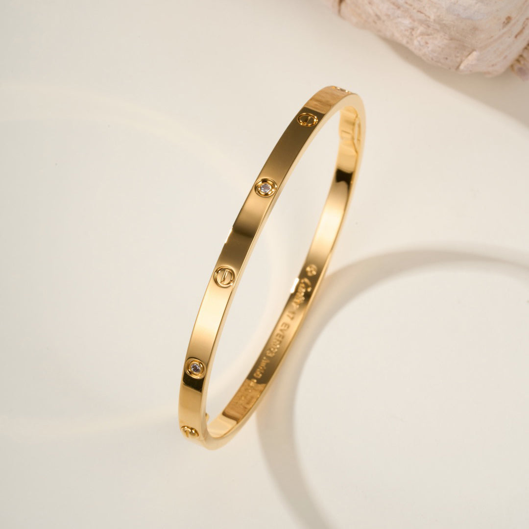 [⭐Aura]LOVE BRACELET 3.65MM 6 DIAMONDS