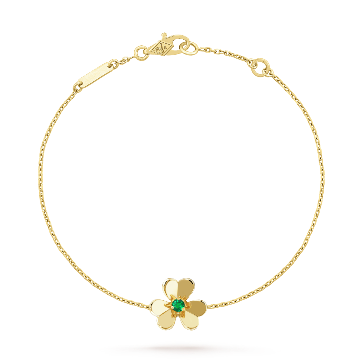 [⭐Aura]FRIVOLE GOLD FLOWER PINK MALACHITE BRACELET