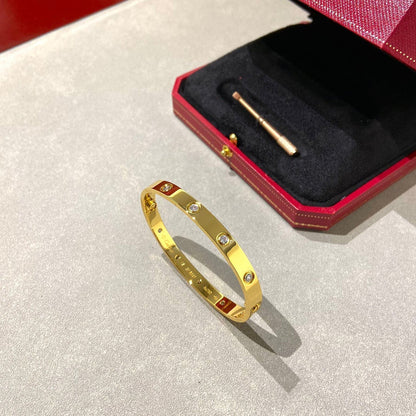 [⭐Aura]LOVE BRACELET 6.1MM 10 DIAMONDS