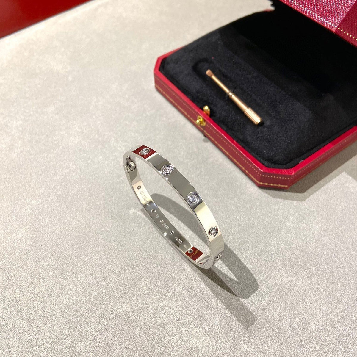 [⭐Aura]LOVE BRACELET 6.1MM 10 DIAMONDS