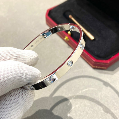 [⭐Aura]LOVE BRACELET 6.1MM 10 DIAMONDS