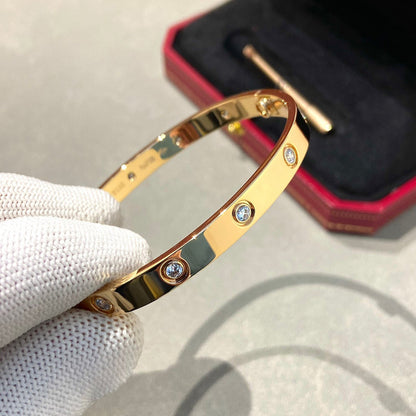 [⭐Aura]LOVE BRACELET 6.1MM 10 DIAMONDS