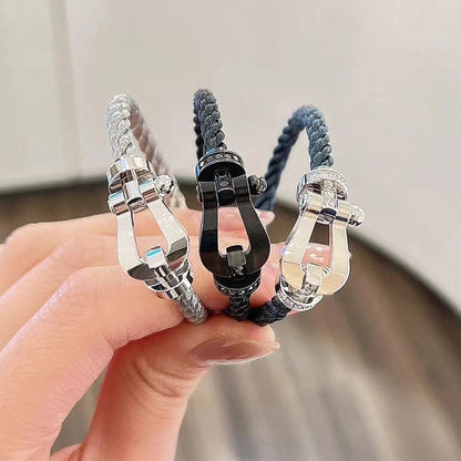 [⭐Aura]FORCE LARGE HORSESHOE NO DIAMOND BRACELET GOLD