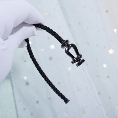[⭐Aura]FORCE LARGE SERIES HORSESHOE BLACK SAMURAI BRACELET
