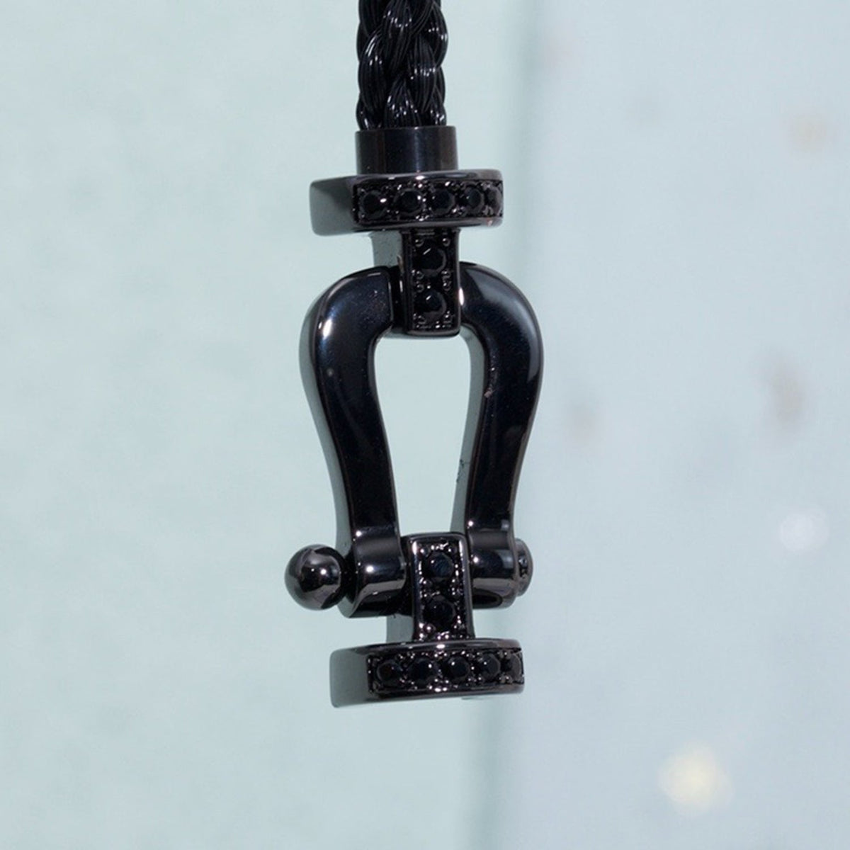 [⭐Aura]FORCE LARGE SERIES HORSESHOE BLACK SAMURAI BRACELET