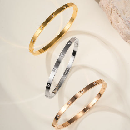 [⭐Aura]LOVE BRACELET 3.65MM 10 DIAMONDS