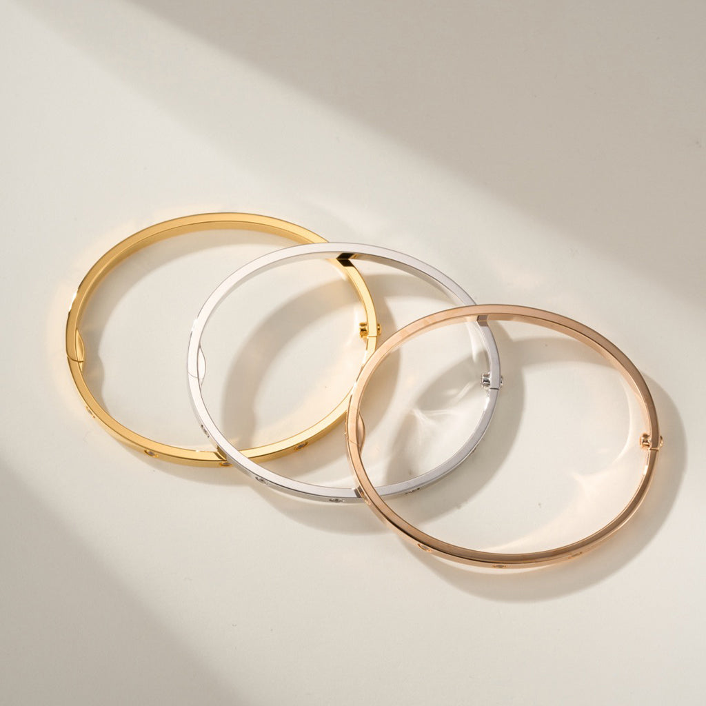 [⭐Aura]LOVE BRACELET 3.65MM 10 DIAMONDS