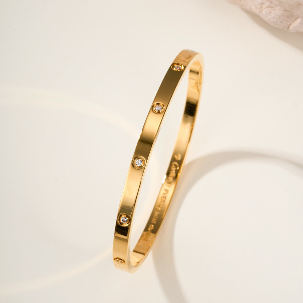 [⭐Aura]LOVE BRACELET 3.65MM 10 DIAMONDS