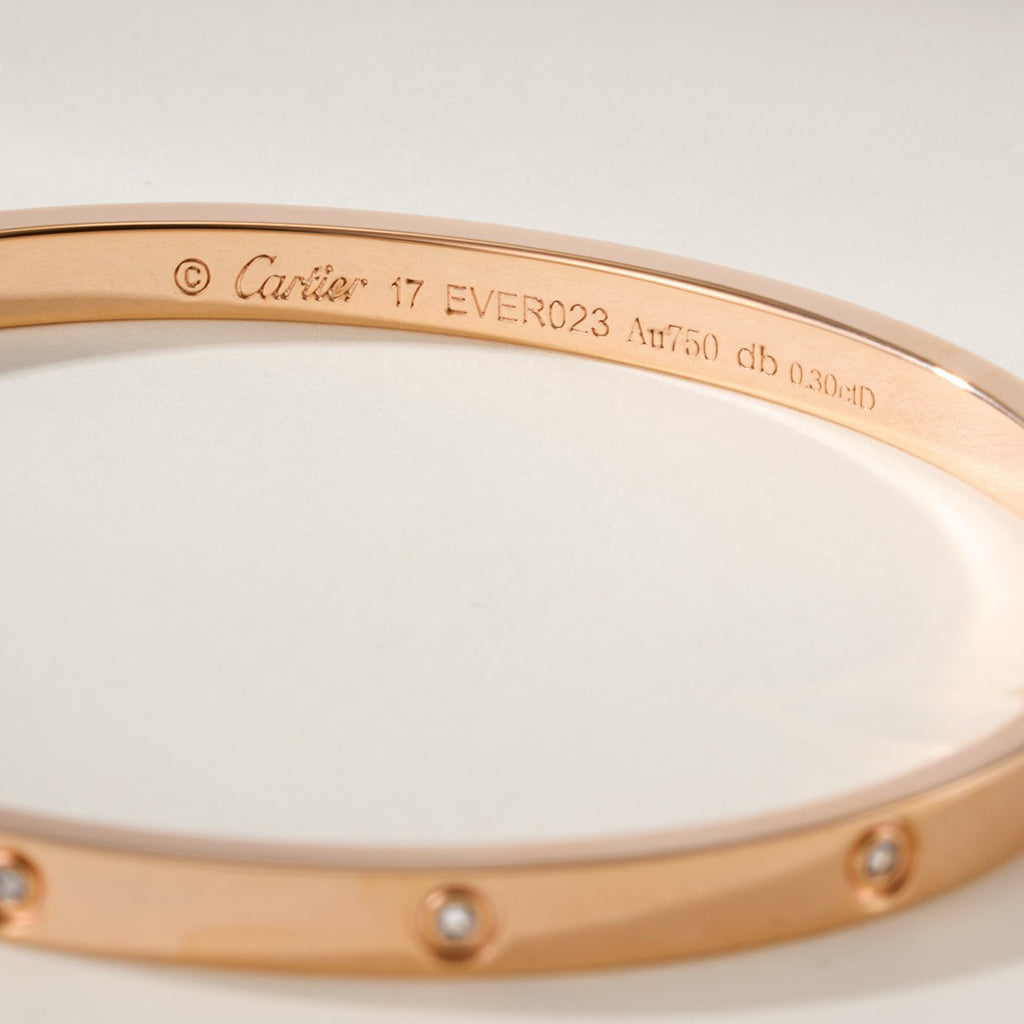[⭐Aura]LOVE BRACELET 3.65MM 10 DIAMONDS