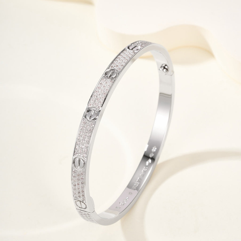 [⭐Aura]LOVE BRACELET 4.8MM DIAMOND-PAVED