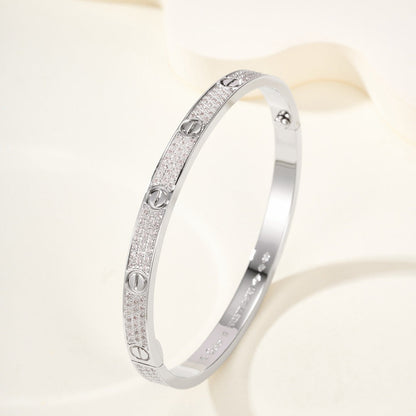 [⭐Aura]LOVE BRACELET 4.8MM DIAMOND-PAVED
