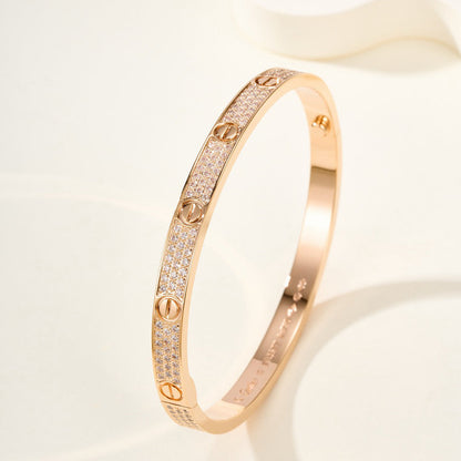 [⭐Aura]LOVE BRACELET 4.8MM DIAMOND-PAVED