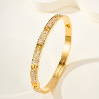 [⭐Aura]LOVE BRACELET 4.8MM DIAMOND-PAVED