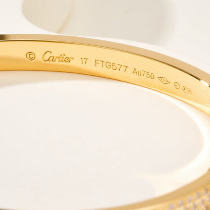 [⭐Aura]LOVE BRACELET 4.8MM DIAMOND-PAVED