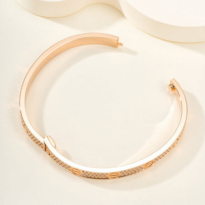 [⭐Aura]LOVE BRACELET 4.8MM DIAMOND-PAVED
