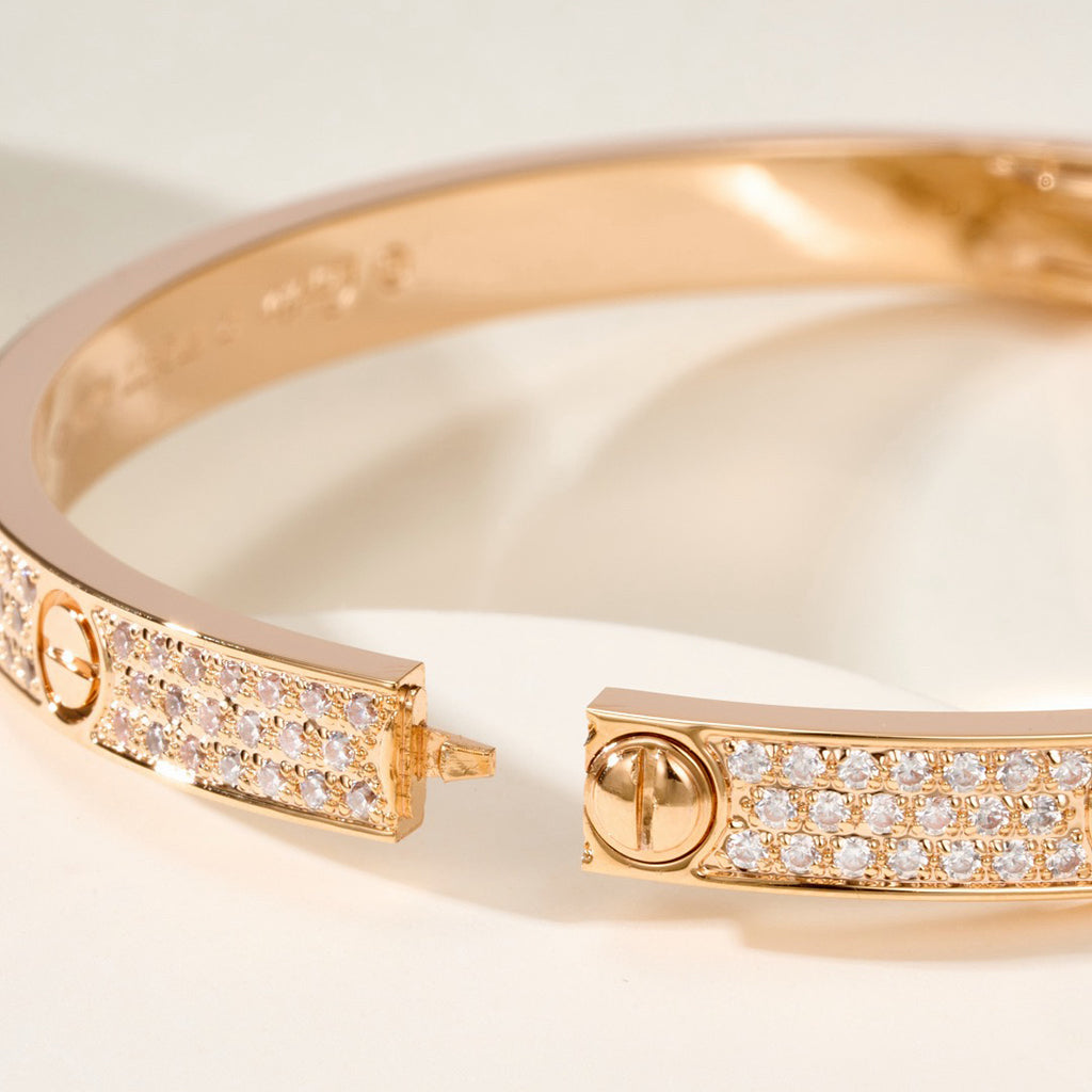 [⭐Aura]LOVE BRACELET 4.8MM DIAMOND-PAVED