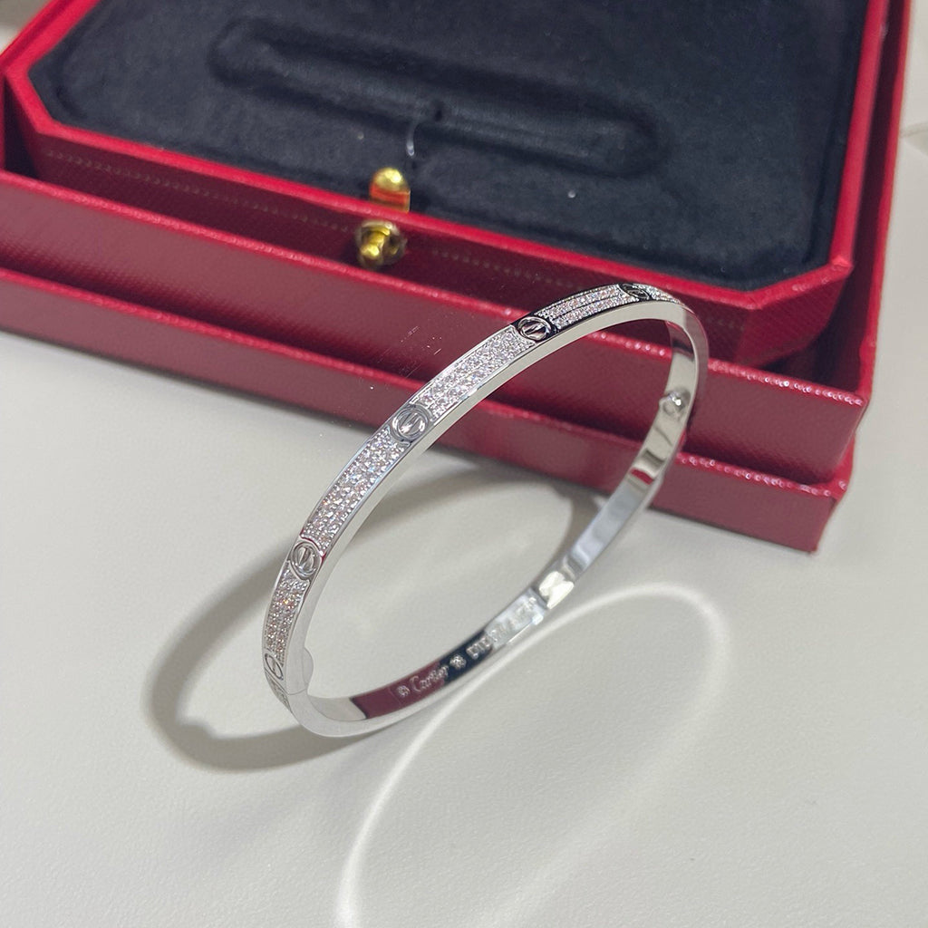 [⭐Aura]LOVE BRACELET 3.65MM DIAMOND-PAVED
