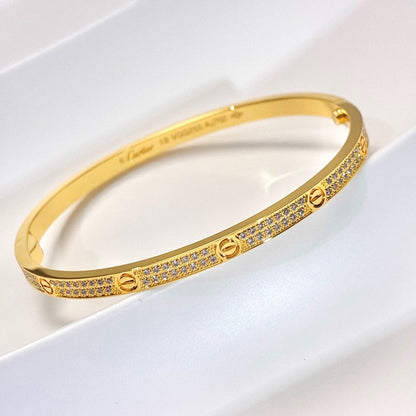 [⭐Aura]LOVE BRACELET 3.65MM DIAMOND-PAVED
